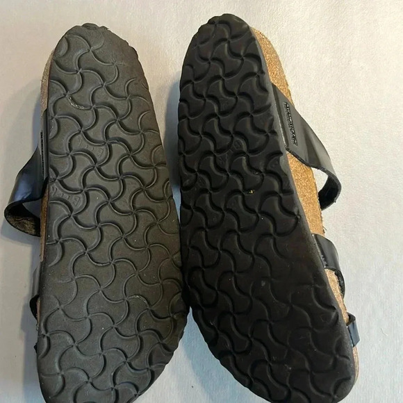 Birkenstock black patent leather Adjustable Slide Sandals size 40-9 - Picture 5 of 8